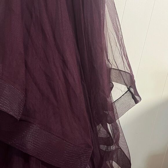 NWT City Triangles Long Prom Dress Wine / Gold Juniors sz 13 - Picture 9 of 14